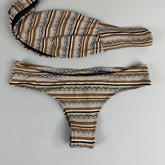 Volcom European Collection 2 Piece Bikini Women’s L Aztec Print Rare New No Tags - Picture 16 of 16